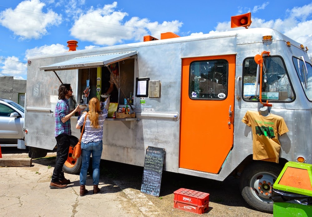 The Best Things to Do in Marfa TX featured by top Houston travel blog, Lone Star Looking Glass: Food Shark Food Truck, Marfa Texas