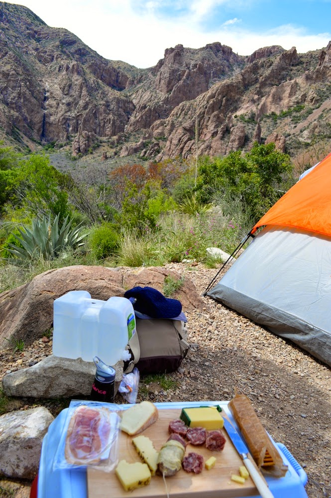 Chisos Basin Campsite, Chisos Basin Big Bend Camping, Camping in the Chisos Basin, Cheese Board and Camping, Camping Appetizers | Adventures Camping in Big Bend featured by top Houston travel blog, Lone Star Looking Glass