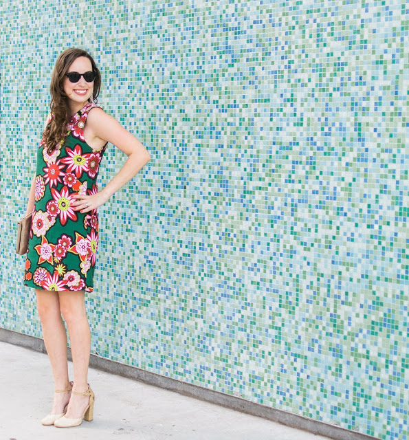 house of holland stamp shift dress, house of holland green floral dress, house of holland floral dress, houston blogger, houston fashion blogger, tootsies houston 