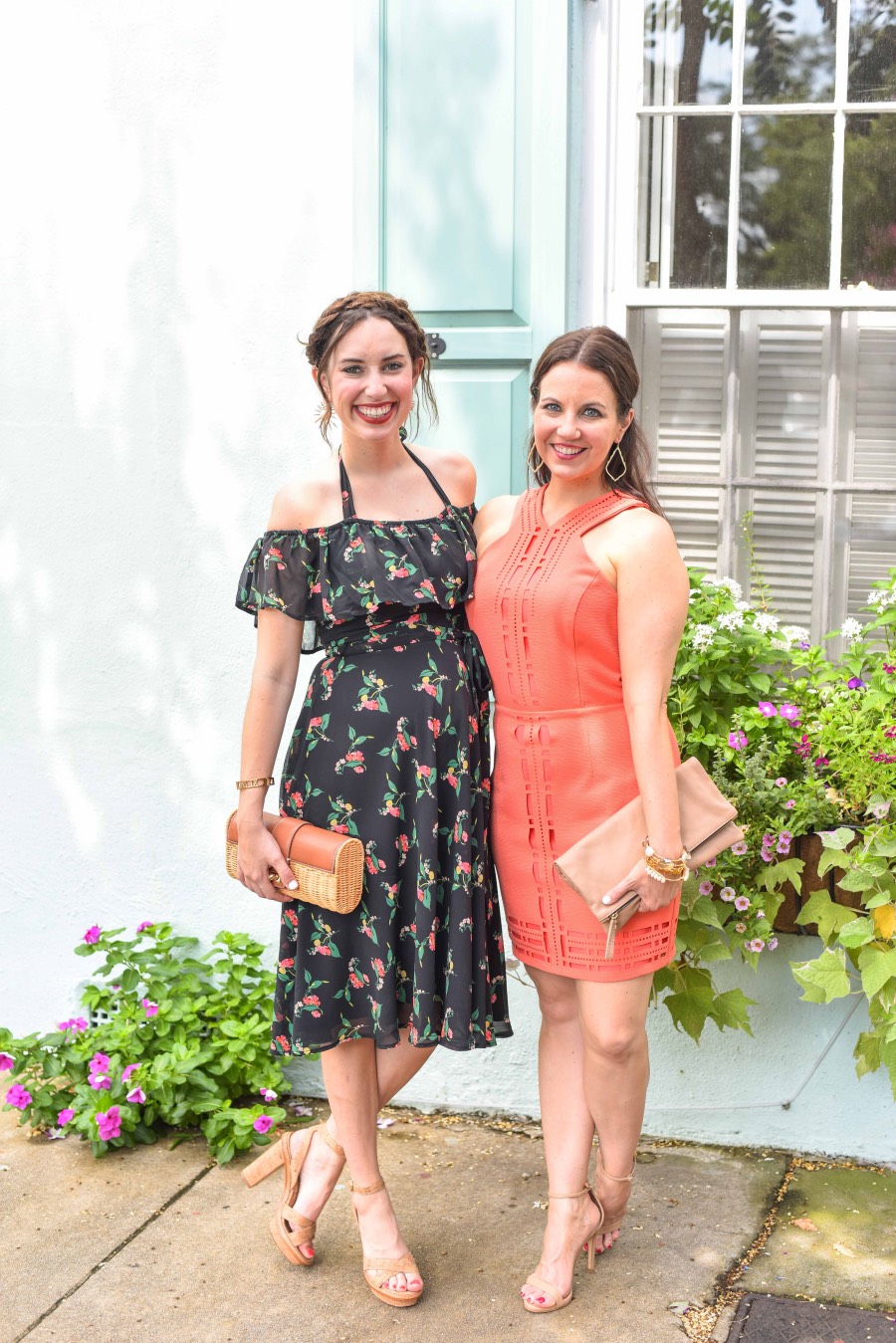 Alice Kerley and Karen Rock - Houston Fashion Bloggers at The Blog Societies in Charleston. 