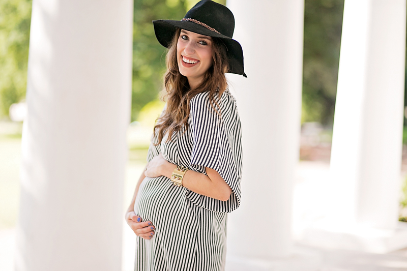 Lone Star Looking Glass styles a Rachel Comey striped dress and shares her 25 week baby bump update.