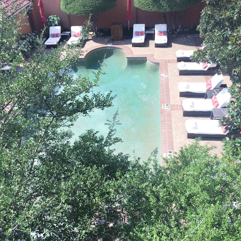 The Rosewood Mansion Hotel Pool in Dallas, TX.