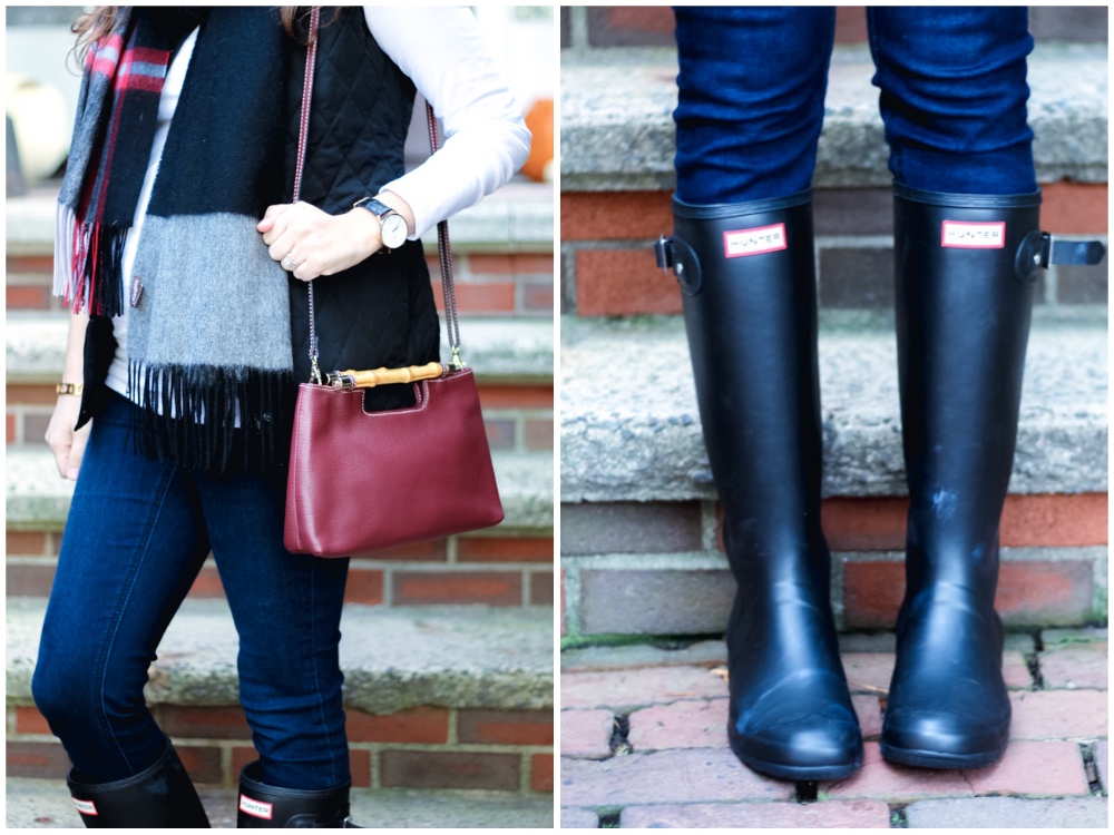 fall_outfit_inspiration_blanket_scarf_hunterboots