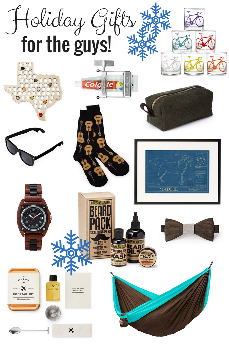 Holiday gift ideas for husbands, brothers, boyfriends, dads and more.