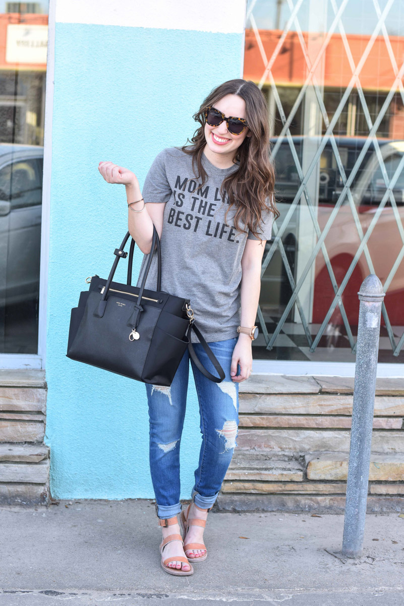 Mom Style and a Henri Bendel Diaper Bag Review