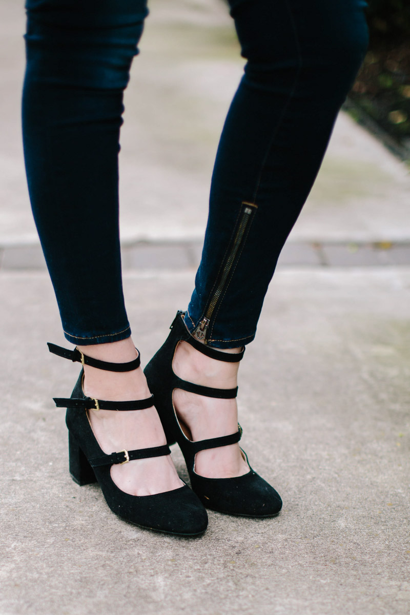 Zooshoo black mary jane heels