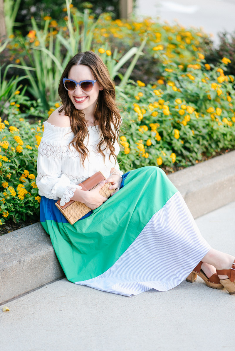 Anthropologie_Striped_MIdi_Skirt_White_Off_the_Shoulder_Top-7