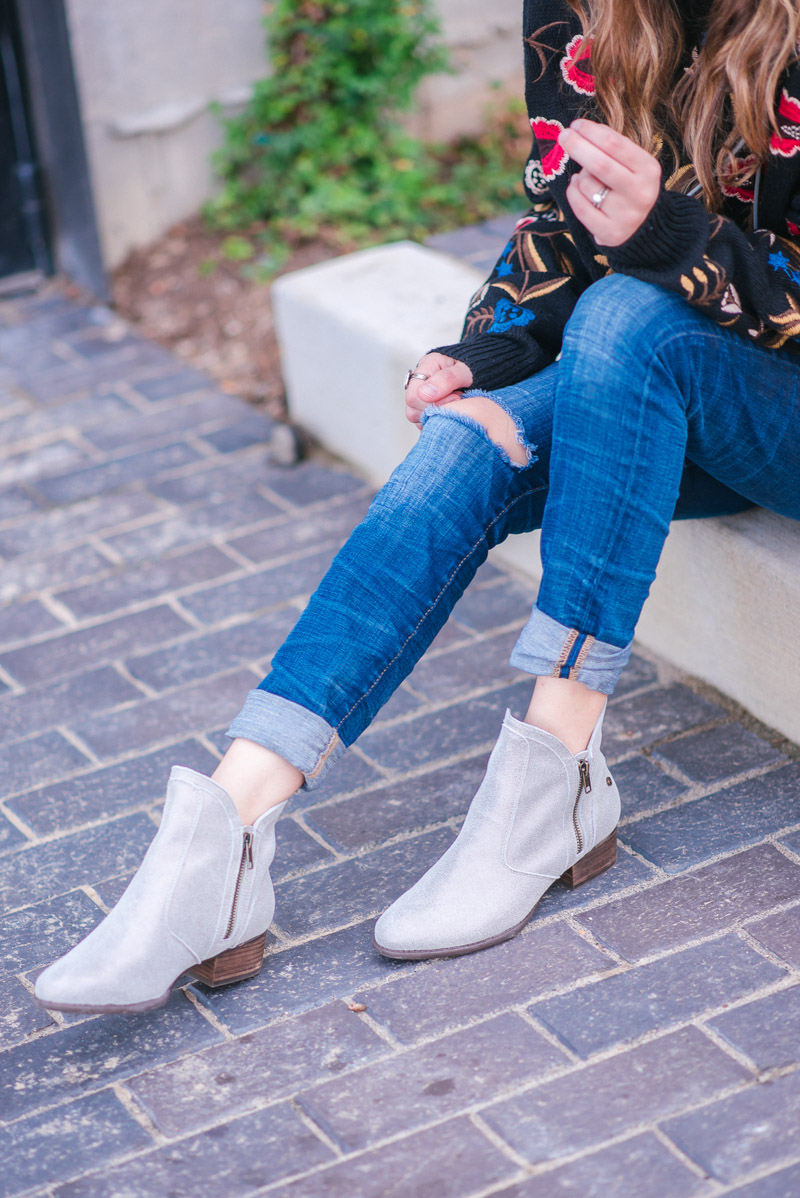 Revere Shoes Sienna Gold Wash Booties