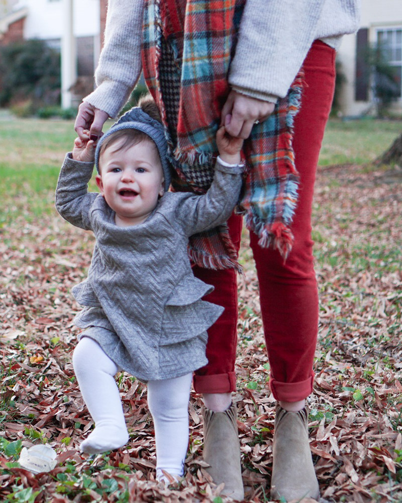 Thanksgiving Baby Girl Outfit Ideas - Target Gray Toddler Sweater Dress