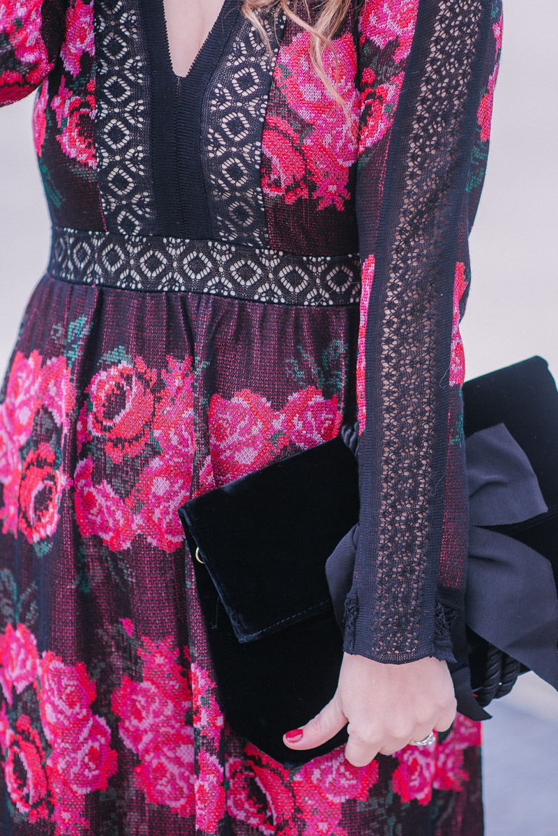 Houston Blogger Alice Kerley styles Cecilia Prado's Rose Sweater Maxi Dress from Anthropologie