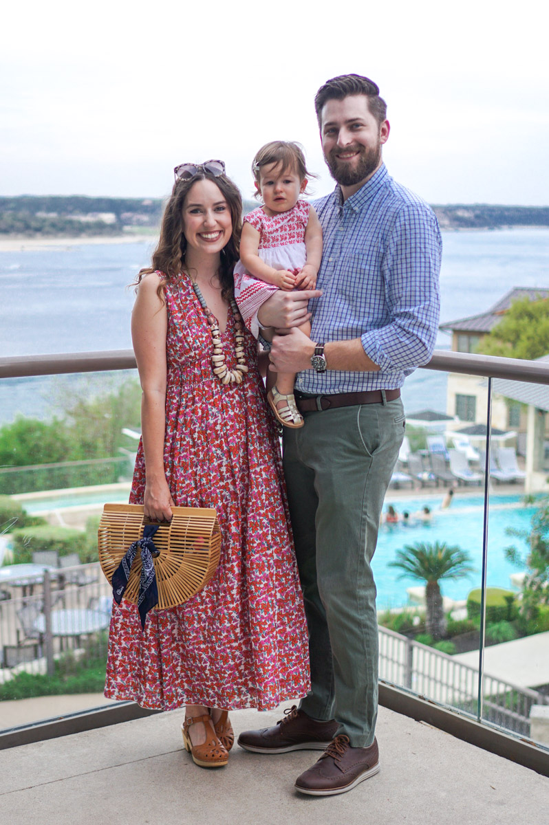 Texas travel blogger shares a review of Lakeway Resort and Spa and styles a Roller Rabbit maxi dress.
