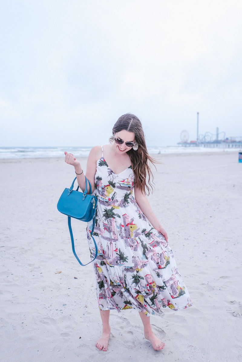 Texas fashion blogger styles Anthropologie's Cityscape Dress. 