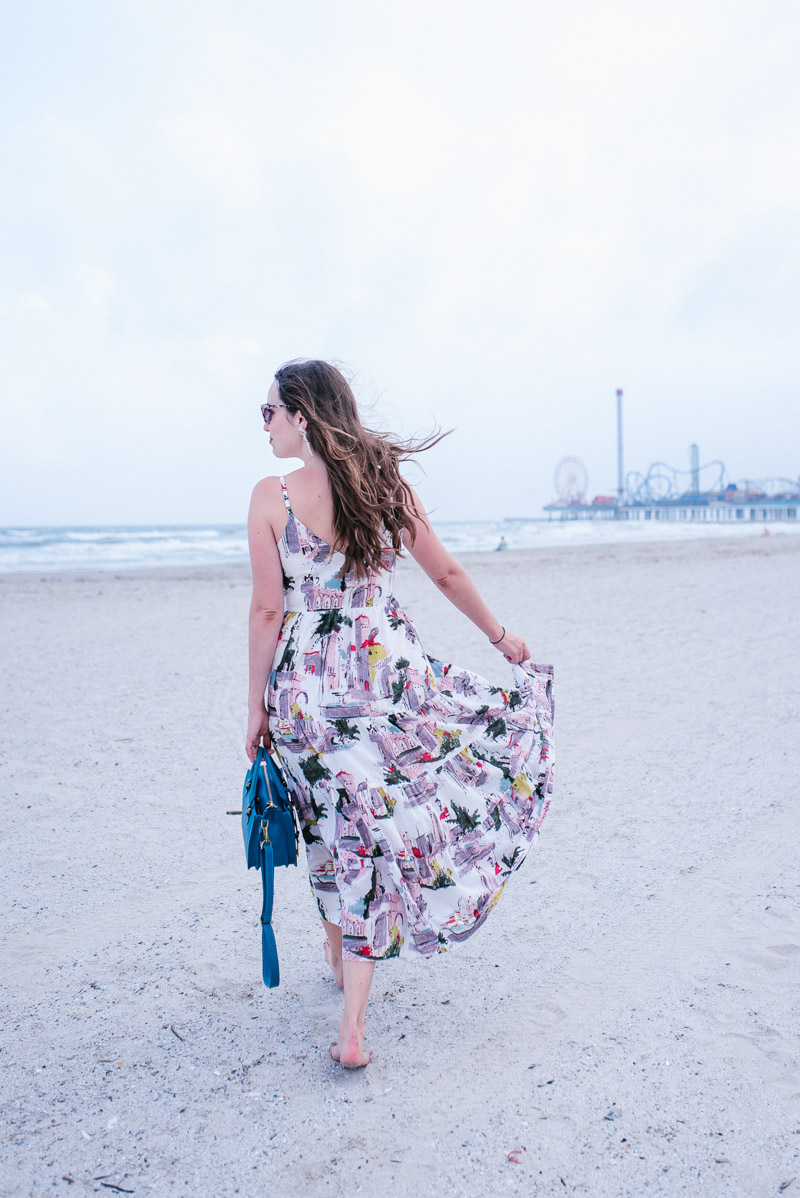 Texas fashion blogger styles Anthropologie's Cityscape Dress. 
