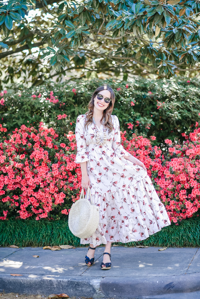 A Floral Maxi Dress to Put a Spring in Your Step