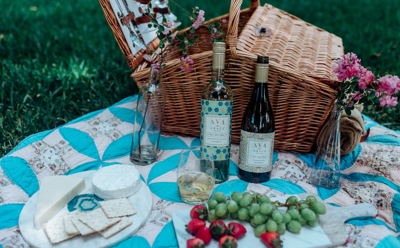 Texas lifestyle blogger shares how to through a Southern Style picnic with AVA Grace Wines. 