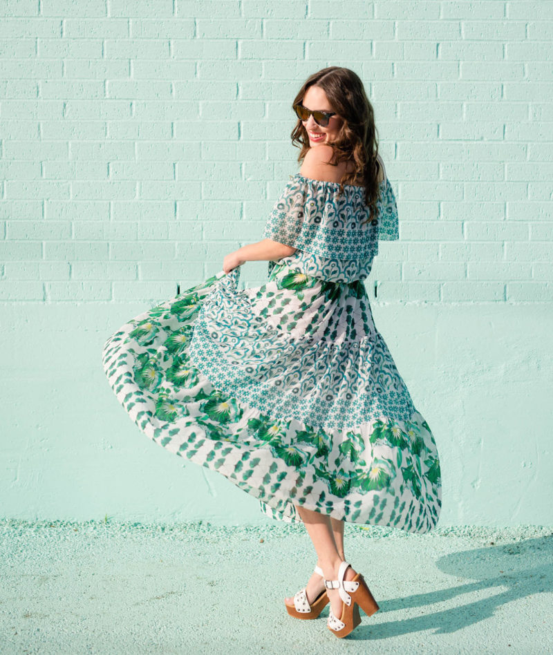 Bold Printed Temperley Maxi | Lone Star Looking Glass