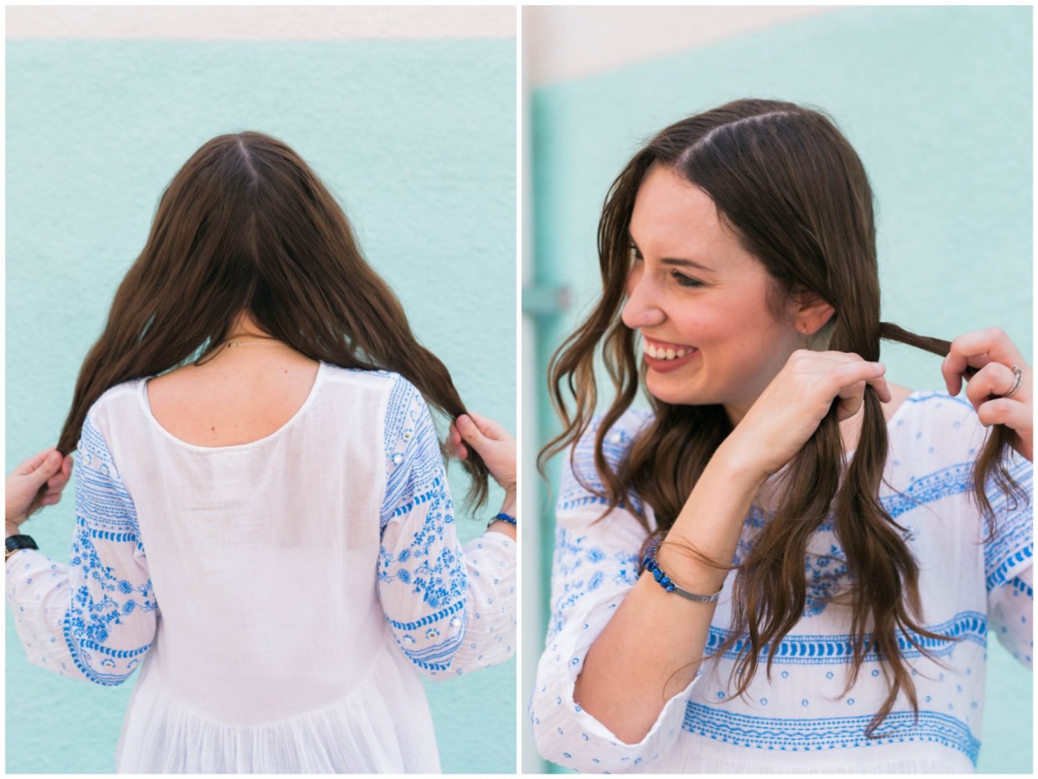 A super simple messy crown braid tutorial that takes less than 10 minutes