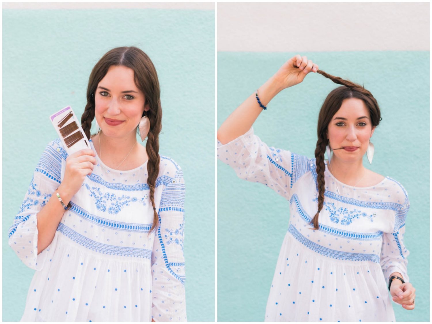 A super simple messy crown braid tutorial that takes less than 10 minutes