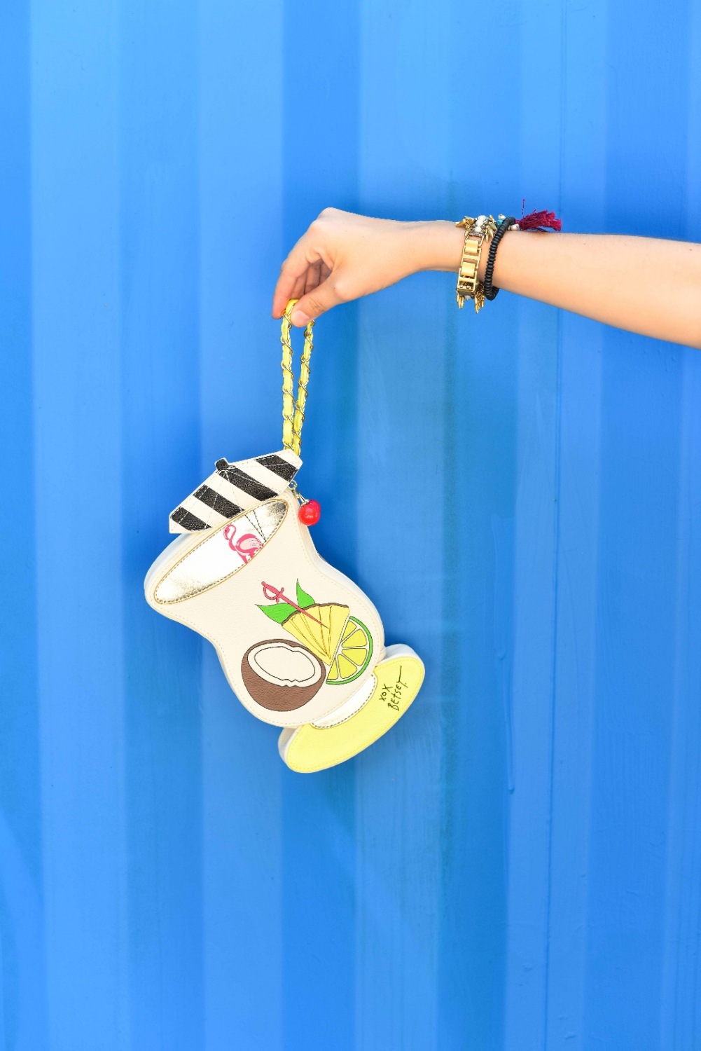 cute clutches, pina colada clutch, quirky clutches, quirky purses, pina colada purse, the bagtique purses