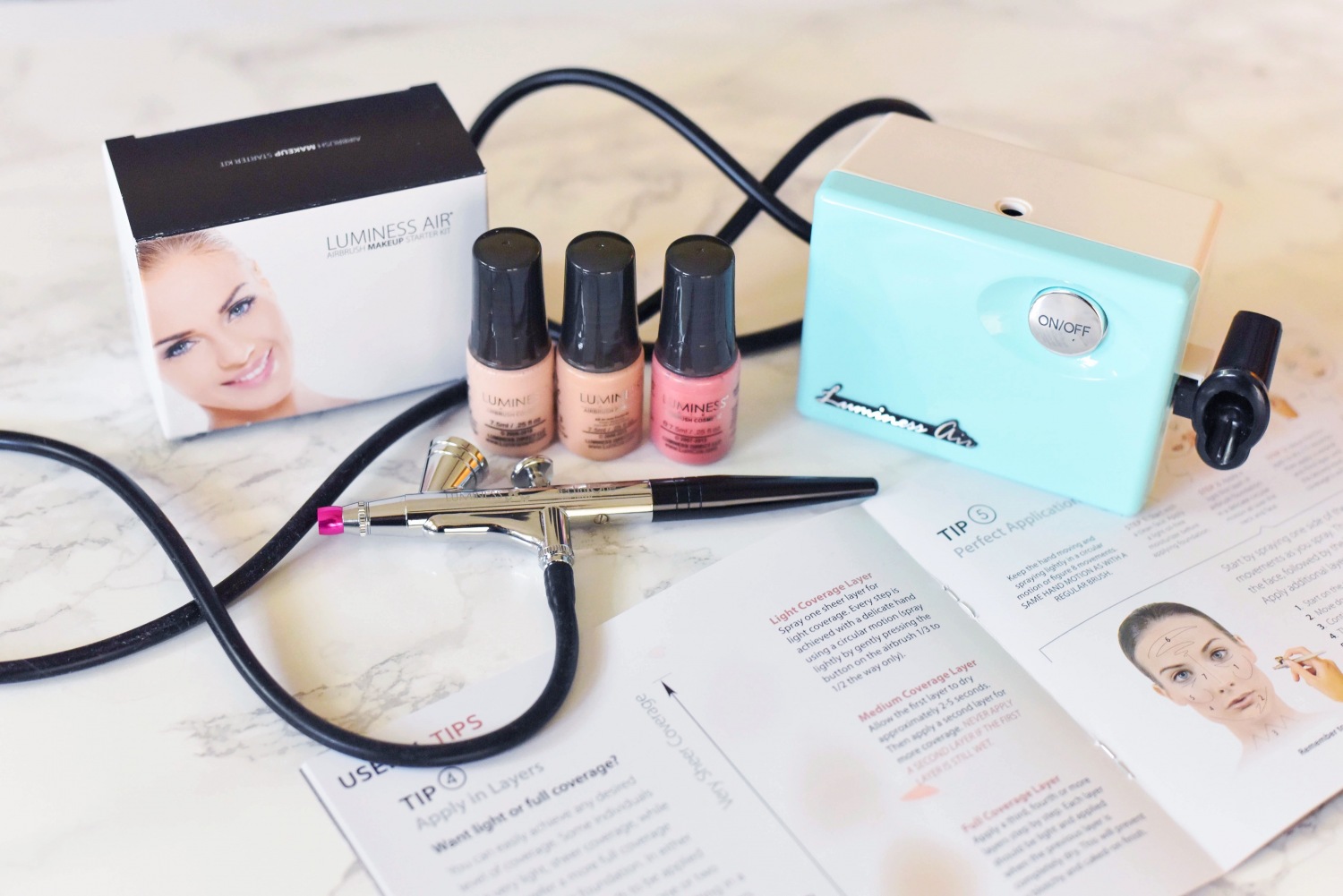 How to Apply Airbrush Makeup: An easy airbrush makeup tutorial with Luminess Air. | Luminess Air Airbrush System review featured by top US beauty blog, Lone Star Looking Glass