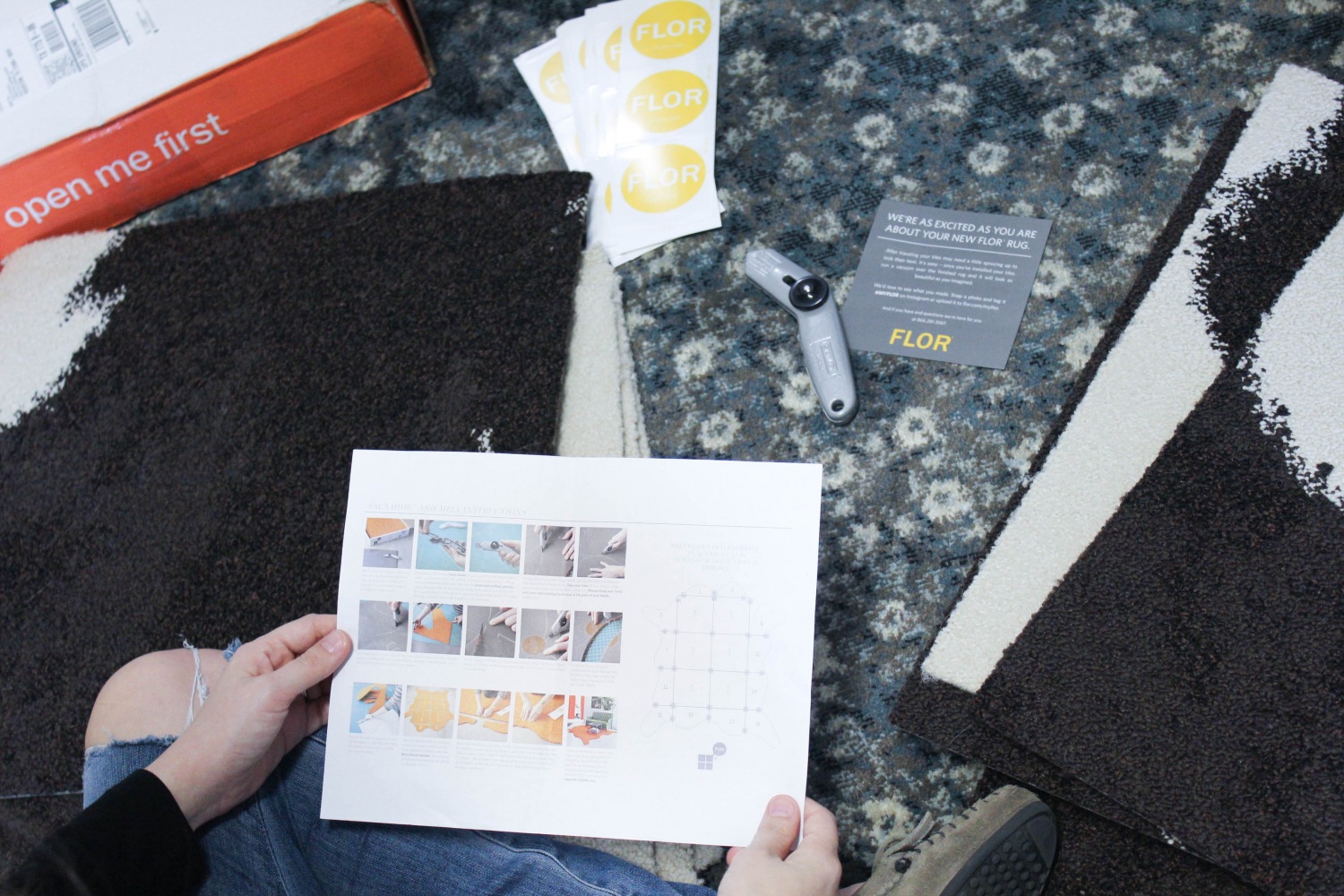 How to DIY a Cowhide Rug with FLOR