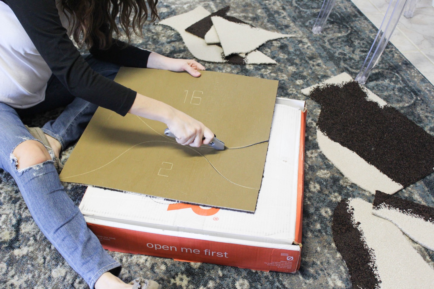 How to DIY a Cowhide Rug with FLOR