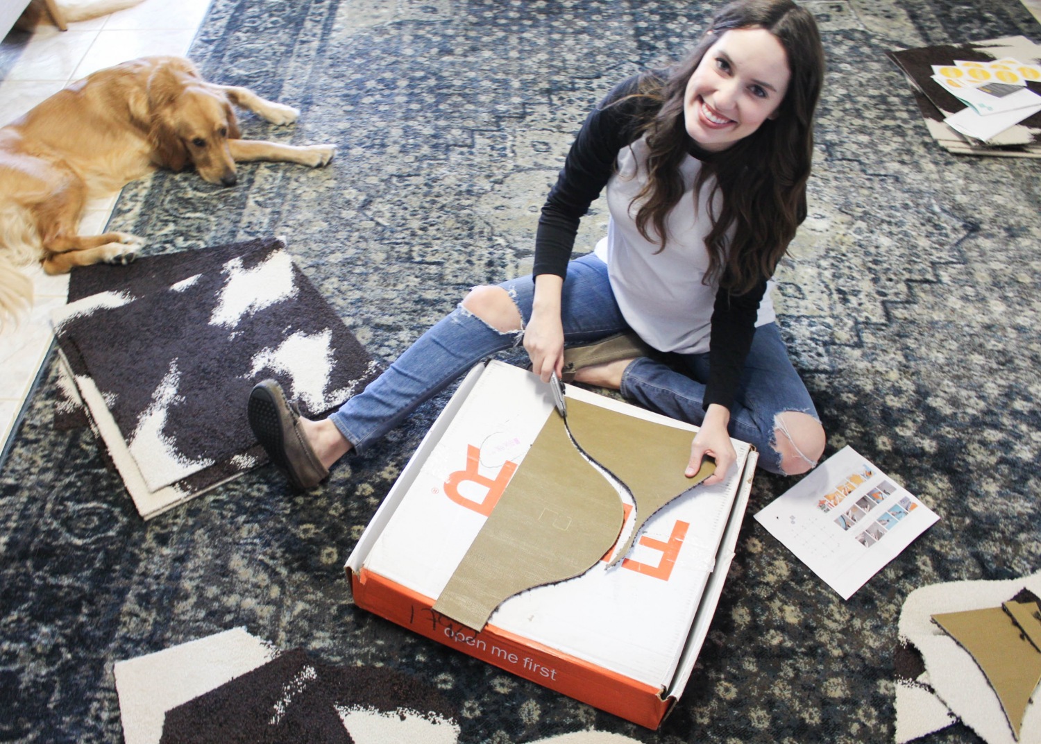 How to DIY a Cowhide Rug with FLOR