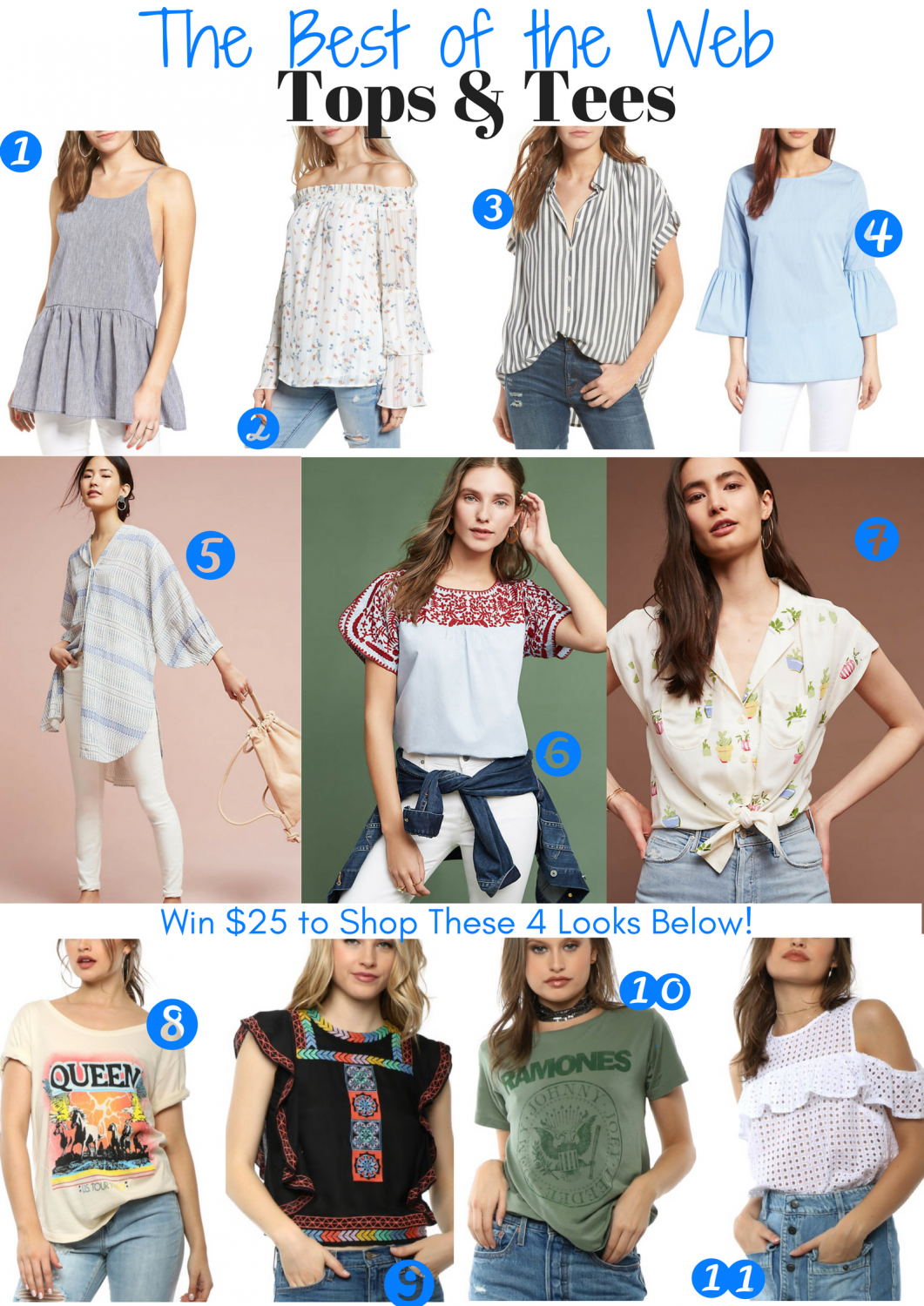 A roundup of the best spring tops from across the we.