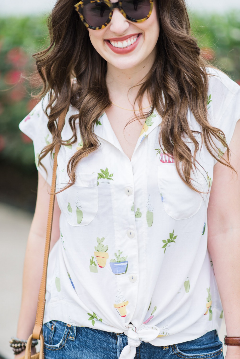 Anthropologie Raffine Cactus Buttondown