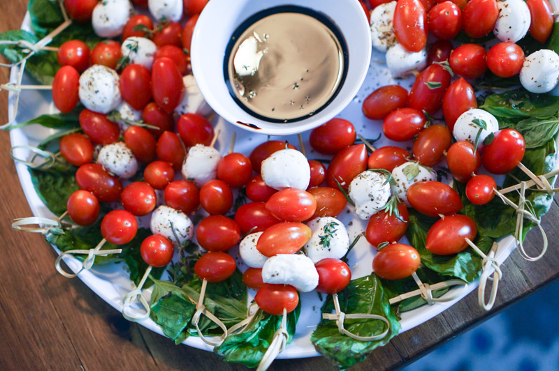 Christmas Wreath Caprese Salad Recipe featured by top Houston foodie blog Lone Star Looking Glass