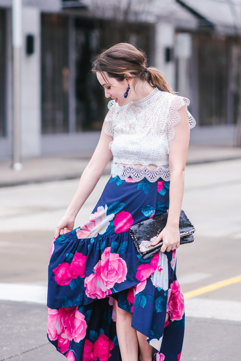 Floral Eliza J Skirt for Valentine’s Day | Fashion | Lone Star Looking ...