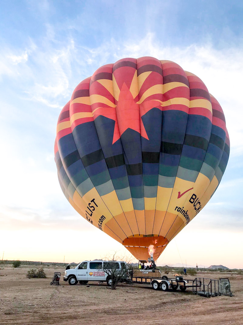 Phoenix Travel Guide featured by top Houston travel blog, Lone Star Looking Glass: image of a Hot Air Balloon Ride
