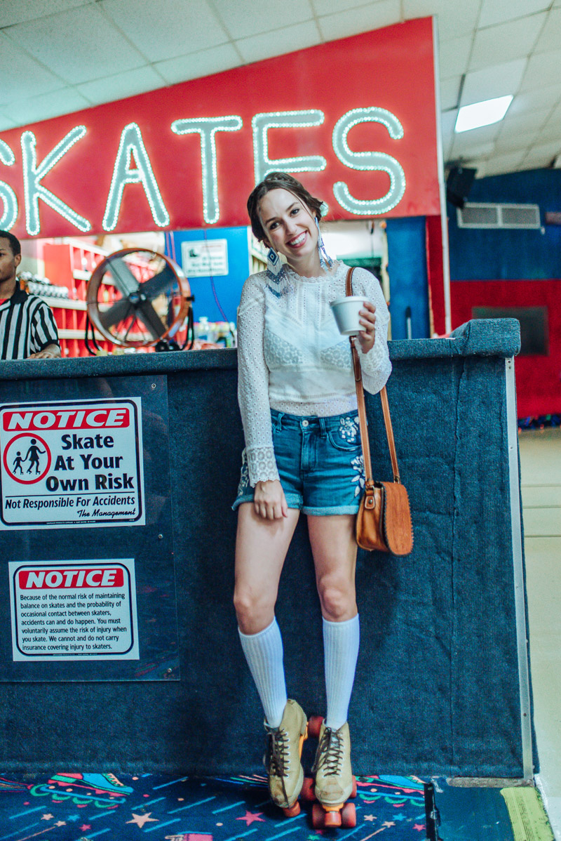 Adult Roller Skating Party featured by top US lifestyle blog, Lone Star Looking Glass