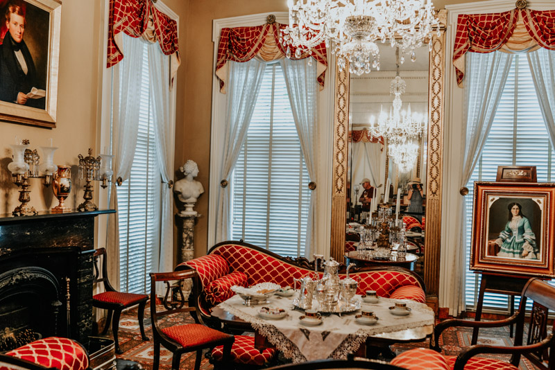 Savannah Travel Guide: Andrew Low House Parlor | | Fun Things to Do in Savannah GA featured by top US travel blog, Lone Star Looking Glass