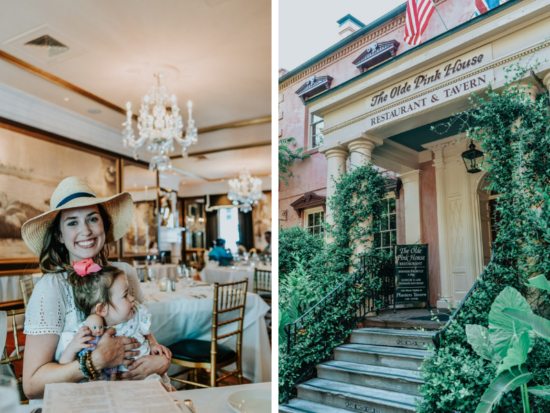 | Fun Things to Do in Savannah GA featured by top US travel blog, Lone Star Looking Glass: have dinner at The Olde Pink House