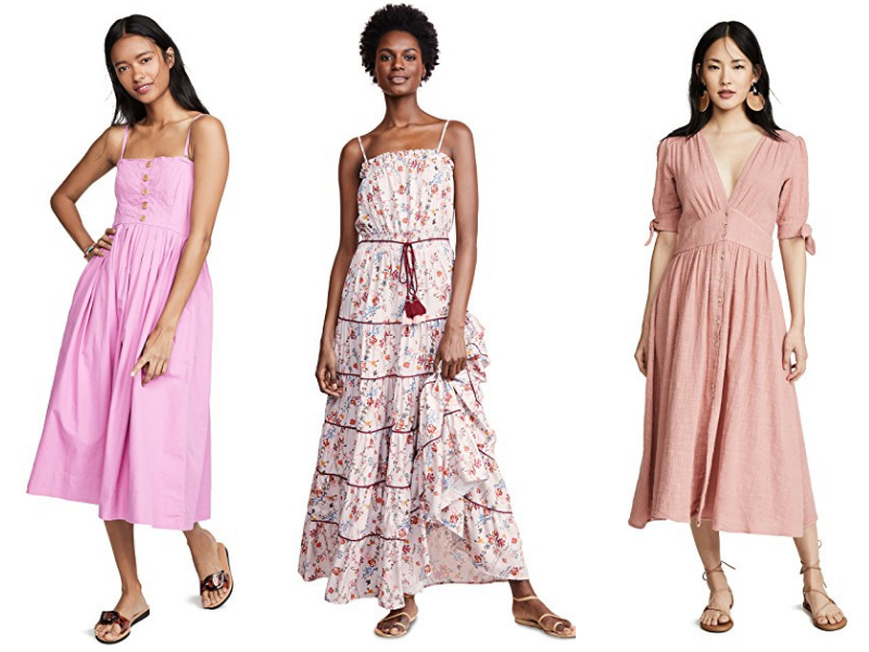 Spring Style Favorites featured by top US fashion blog, Lone Star Looking Glass: cute spring pink midi dresses