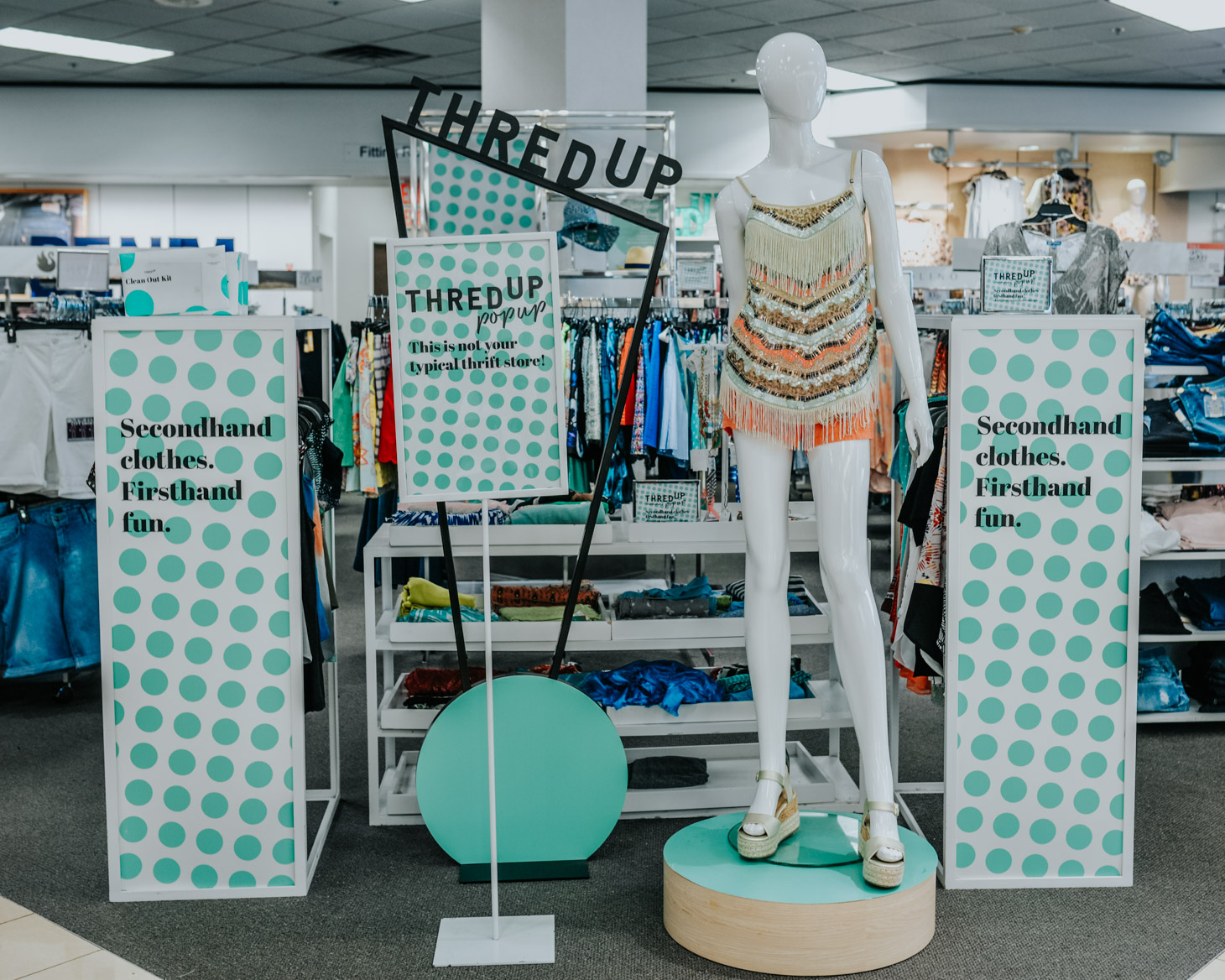 Thrifting with thredUP's Stage Stores Pop-Up