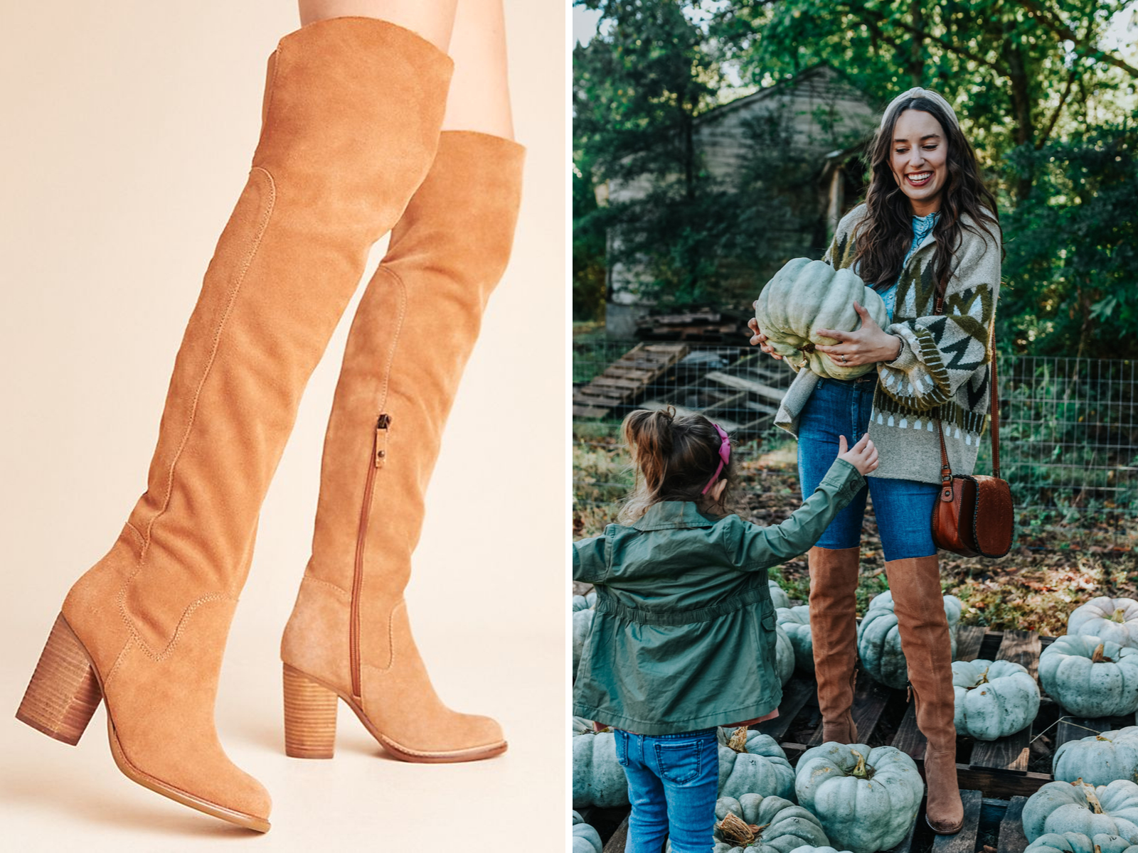 Cute Winter Boot Trends for 2019 featured by top US fashion blog, Lone Star Looking Glass: image of suede over the knee boots
