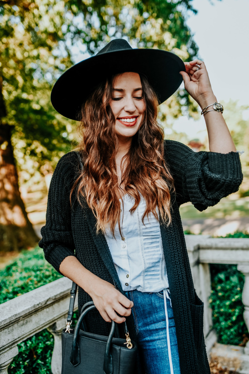 Fall Long Black Superdown Sweater - Western Fall Outfit Ideas from a Tennessee Blogger