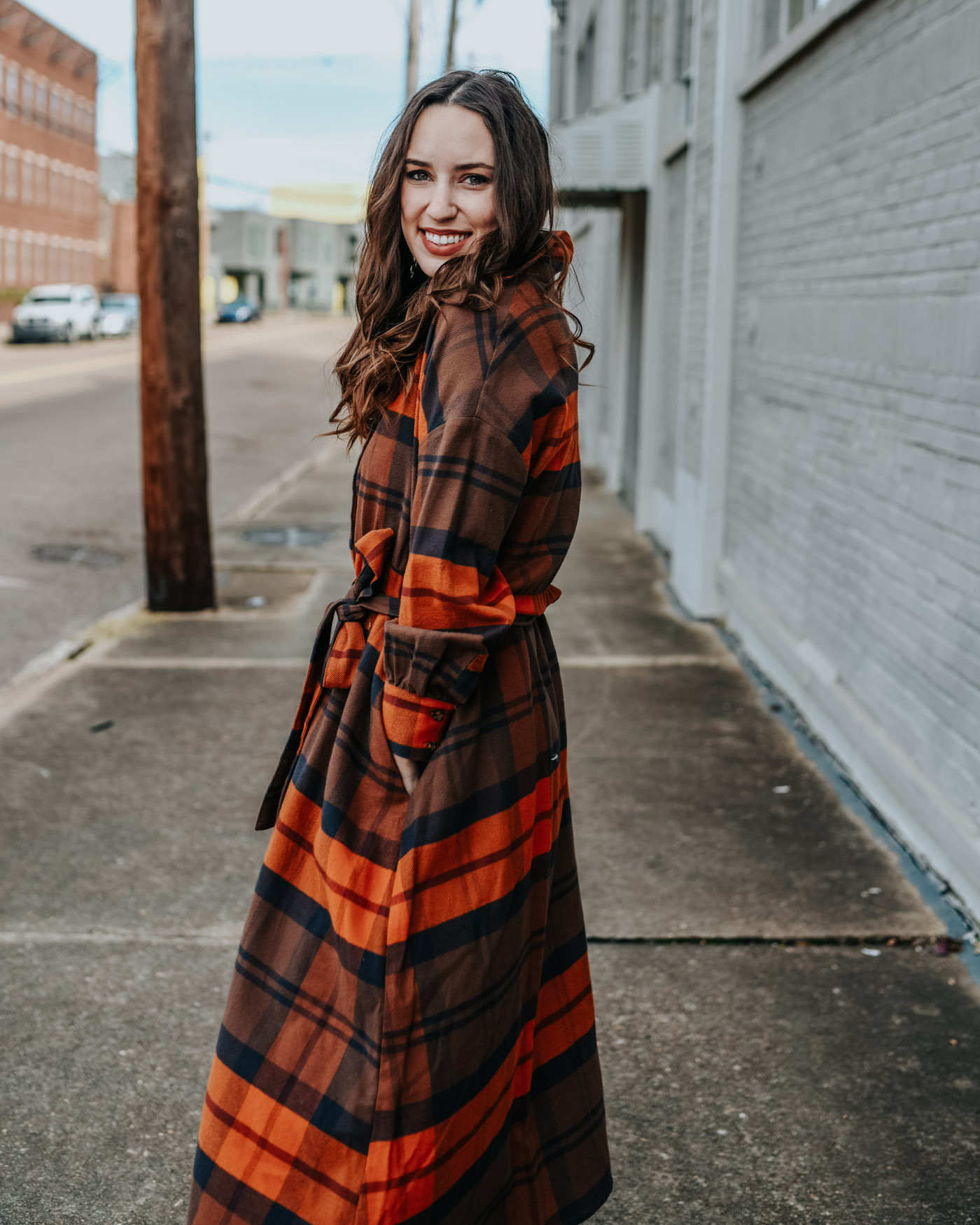 Nuuly Review: Renting Clothes from Anthro & Free People by popular Tennessee fashion blog, Lone Star Looking Glass: image of a woman wearing a plaid dress.