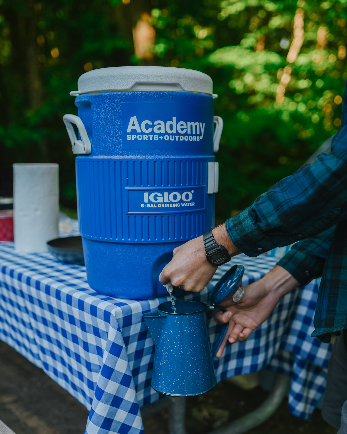 Father's Day Gift Ideas by popular Memphis lifestyle blog, Lone Star Looking Glass: image of a Academy Sports Igloo 5-Gal water cooler. 