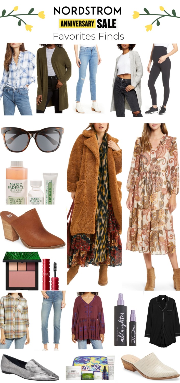 Nordstrom anniversary sale best of fall | Nordstrom Anniversary Sale by popular Memphis fashion blog, Lone Star Looking Glass: collage image of Nordstrom dresses, Nordstrom sweaters, Nordstrom shoes, Nordstrom makeup, and Nordstrom jeans.