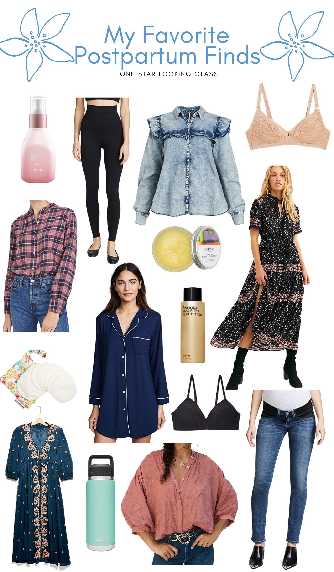 Postpartum Life Essentials - Must haves for postpartum. Postpartum fashion