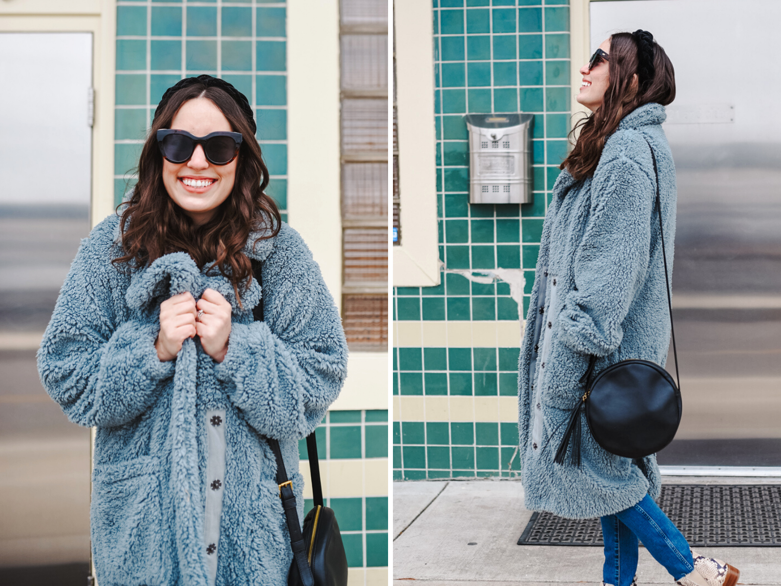 Gray teddy outlet coat