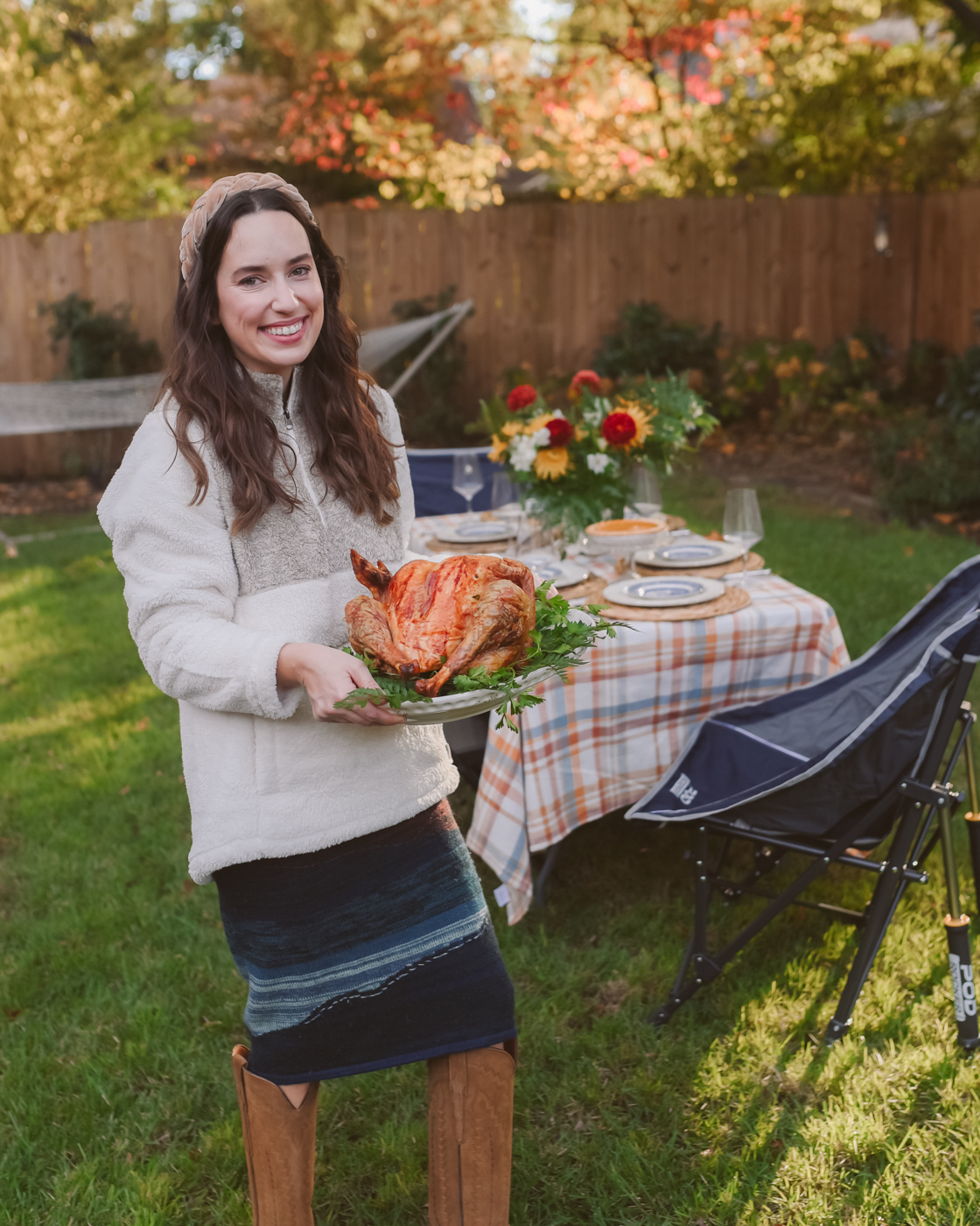 Outdoor Thanksgiving Hosting Tips featured by top US lifestyle blogger, Lone Star Looking Glass
