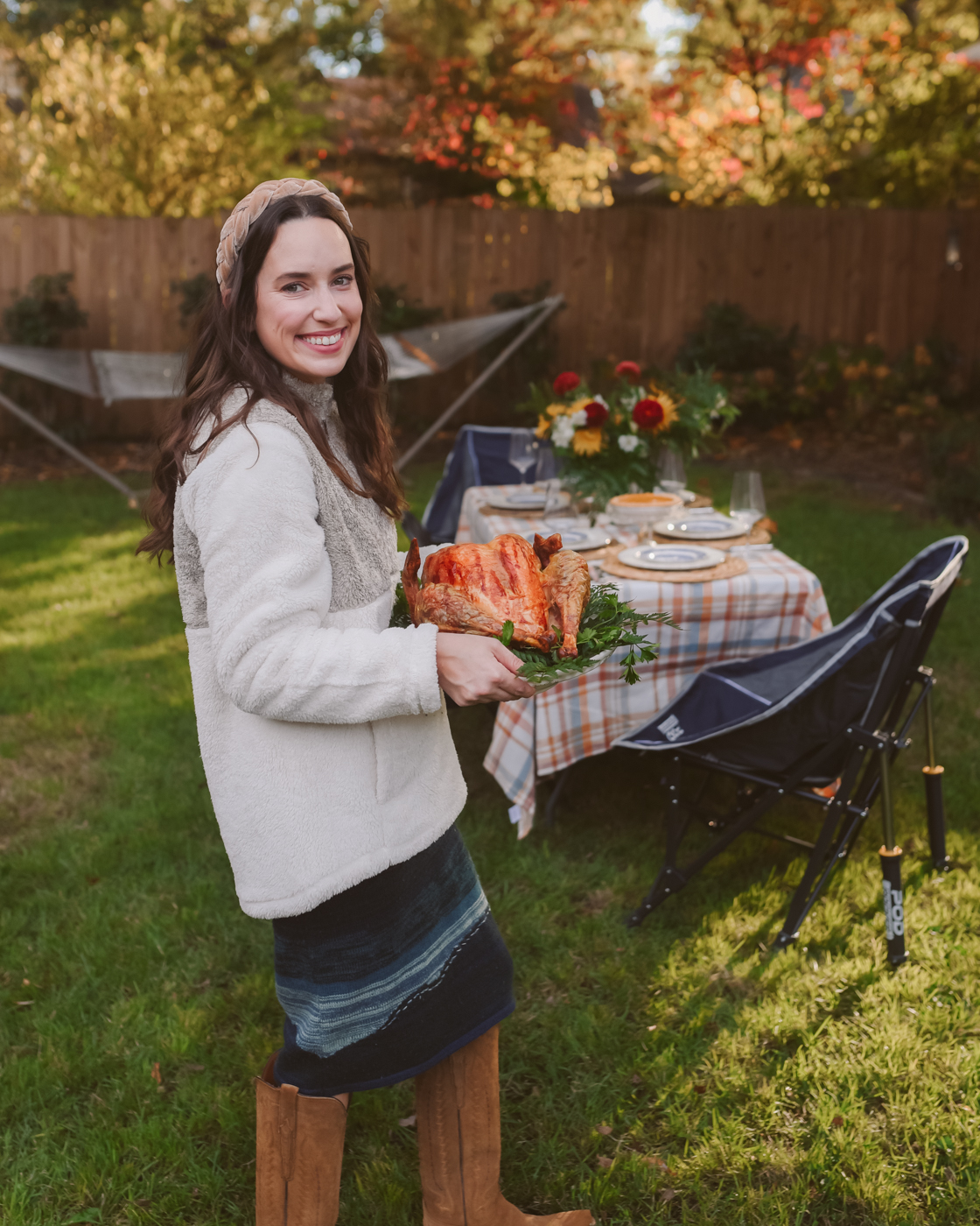 Outdoor Thanksgiving Hosting Tips featured by top US lifestyle blogger, Lone Star Looking Glass
