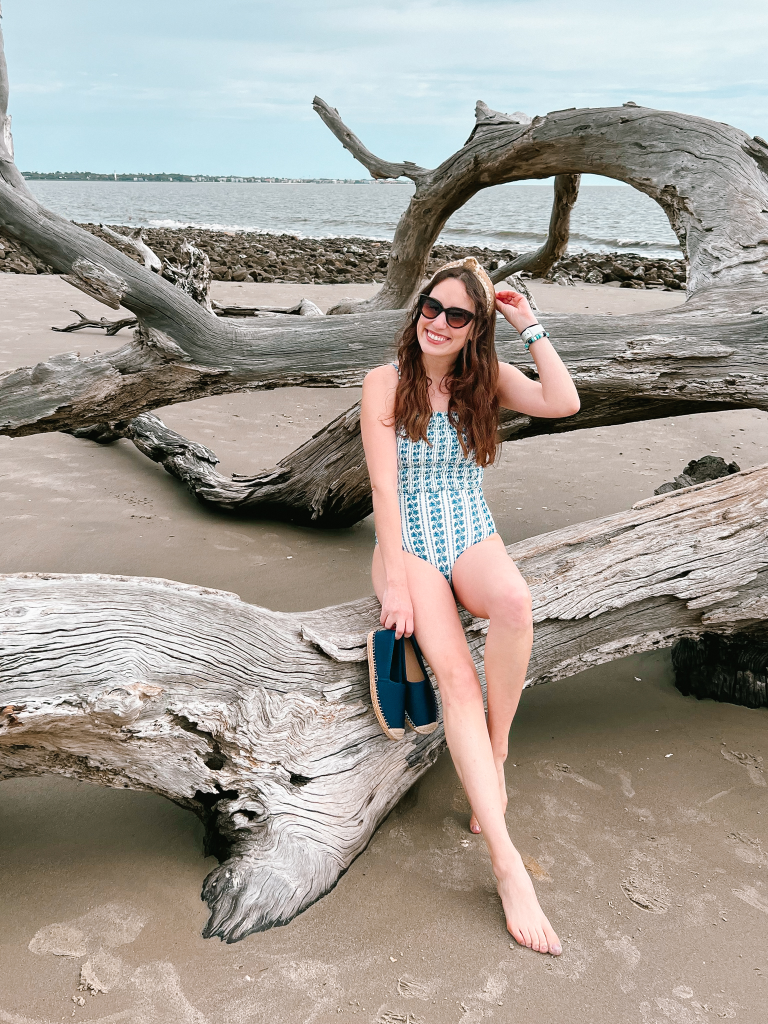 hermoza carrie swimsuit in scandi - driftwood beach jekyll island