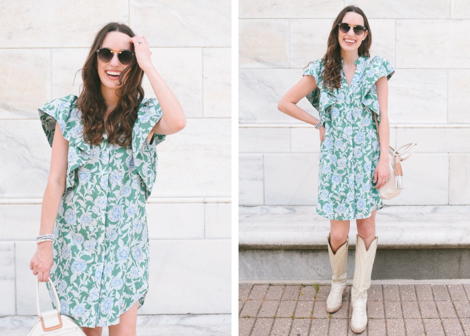 Dillards J Marie Merrit Floral Button down Dress