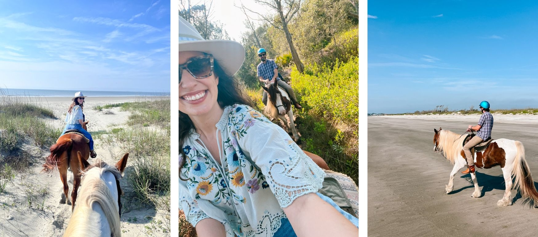 Sea Island Horseback riding beach and marsh trail ride
